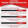 CENFORGE 3Pcs Metric & SAE Thread File Set - Restorer