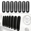 Wrangler JK 07-15 Clip On Grille Inserts Matte Black (7