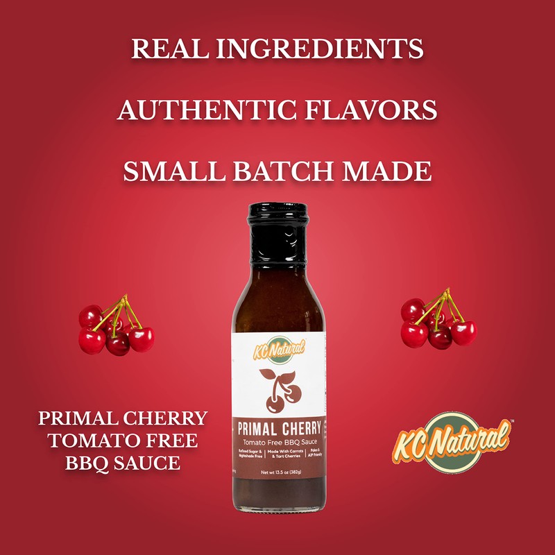 KC Natural - Paleo AIP Barbecue Sauce, Primal Cherry, 14