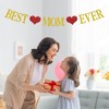 YQWIN Mother's Day Banner Mother's Day Party Decorations Best Mom