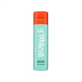 Bubble Skincare Break Even Balancing Face Toner - Gentle Exfoliating Toner & Pore Minimizer for Normal to Oily Skin Types - Skin Care Formulated with Green Tea Extract and Niacinamide (100ml)