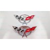 AUTO 2PC 1997-2004 C5 Corvette Chrome Front Rear 50Th Anniversary