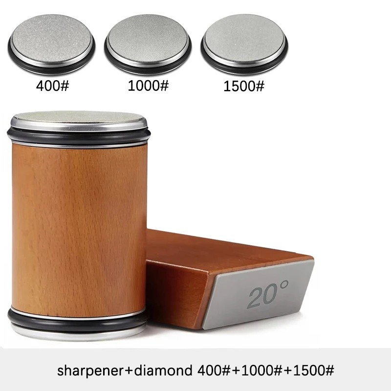 Rolling Knife Sharpener Kit for Kitchen Knives – Double-Sided Edge