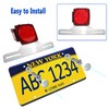 Aootf Trailer License Plate Bracket Holders- Stainless Steel Metal Car