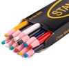 Lotsdonxia 12 Pcs Tailor's Chalk Pencils – Water-Soluble Sewing Marking