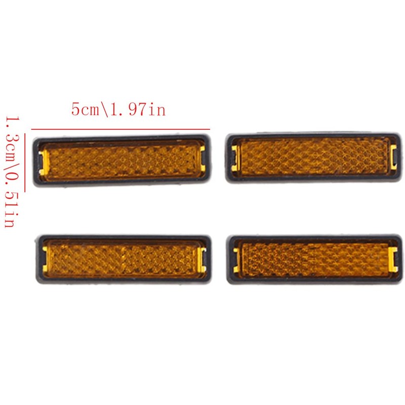 ZEKANXX 4 Pcs/Set Bicycle Pedal Reflector Safety Night Cycling Reflective
