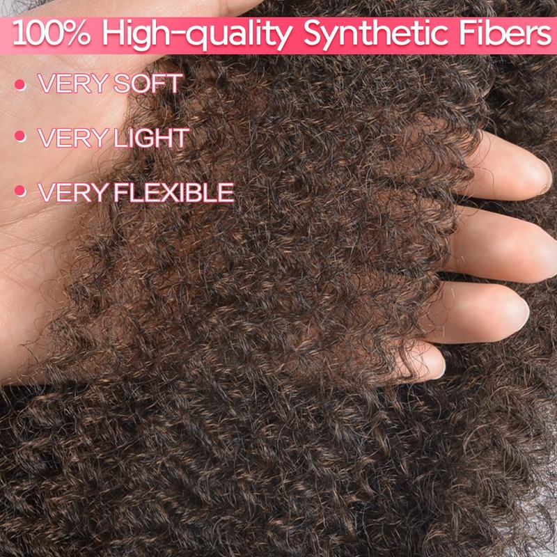 Synthetic Cuban Twist Hair Extensions for Women Braiding Hair8 Pack