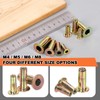 Tanstic 26Pcs M8 Multi-Grip Rivet Nut Kit, Zinc Plated Carbon