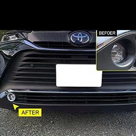 Toyota New Harrier 80 Series Dedicated Front Fog Ring Garnish Plating HARRIER June 2020 Present Special Design for Car Models Exterior Parts Custom Dress Up Scratch Resistant ABS Easy Installation