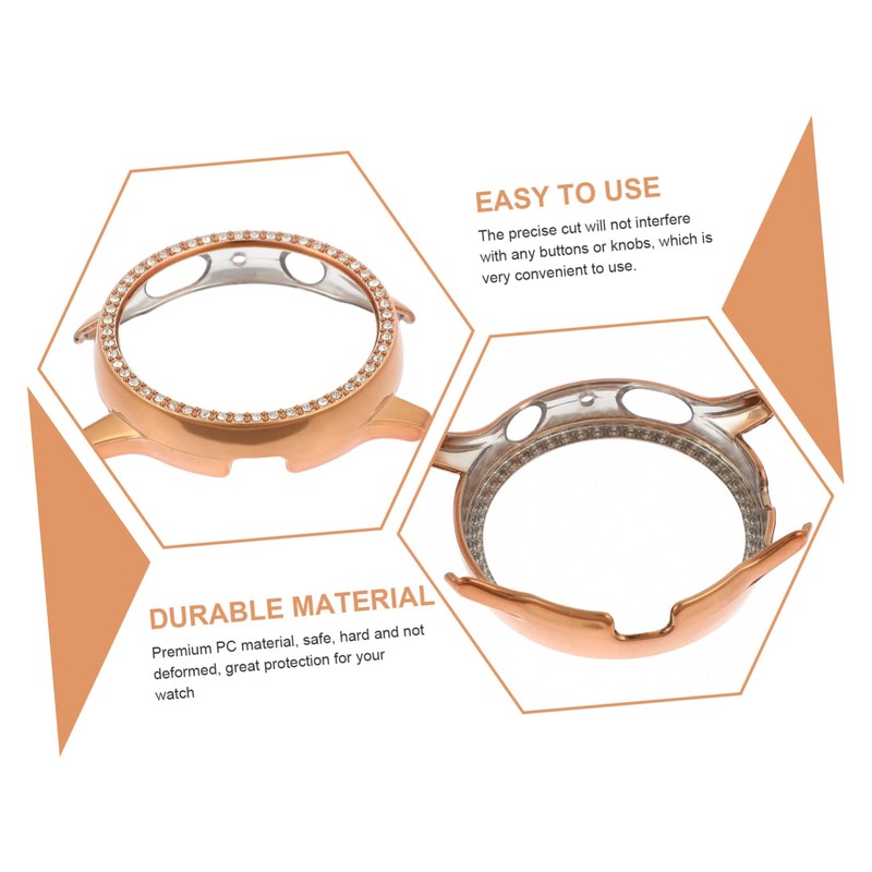 OSALADI Rhinestone Smartwatch Case Protector for Watch Active Anti-Scratch Bumper