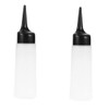 OHPHCALL 2pcs Hair Dye Bottles Shampoo Bottles White Nozzle Travel