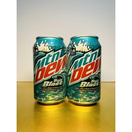 Mountain Dew  New Limited Edition Mountain Dew BAJA BLAST Tropical Lemon Soda (2 Cans)