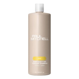 Paul Mitchell Baby Don’t Cry Tearless Shampoo, Sin Lágrimas, Limpia y Suaviza el Cabello, Para Niños de Todas las Edades, 1 Litro