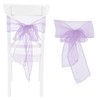 10Pcs Organza Banquet Chair Sash Exquisite Chair Bows Sashes for