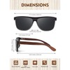 CGID Wooden Polarised Sunglasses Men Women Original UV400 CAT 3