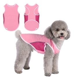 UNIPUP UPF 50+ Sun Protection Dog Shirt,Quick-Dry Soft Dog Clothes for Small Medium Dogs Girl, Breathable Lightweight Dog Tshirts with Reflective Strip Sleeveless Puppy Vest Pet Supplies Cat Apparel