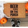 SILYHEART Beer is Better on The Porch Coir Door Mat