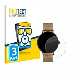 BROTECT Schutzglas für ZenWatch Venice Pro (3 Stück) Schutzfolie Panzer Folie Glas [Extrem Kratzfest 9H, Anti-Fingerprint, Ultra-Transparent]