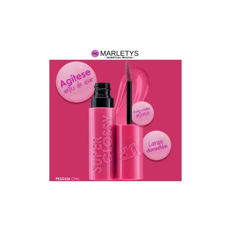 Labial Super Glossy Pink Up Chic Pksgl06