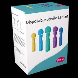 Lilypine 릴리파인 일회용 멸균 란셋 통증감소 랜싯 사혈침 100PCS / 30G Lilipine Disposable Sterile Lancet With Pain Reduction 100PCS / 30G [30G]