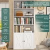 Shintenchi Bookshelf, Industrial Bookshelves and Bookcases with Doors Floor Standing