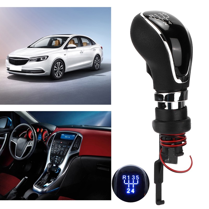 Car 5 Speed Gear Shift Shifter Knob with Light Replacement