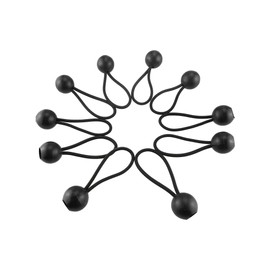 bulk pack of 30 x 8" elasticated toggles/bungee ball/straps/shock cords for home and camping