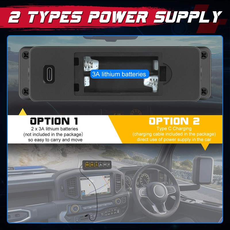 6 Gang Wireless Switch Panel, OFFROADTOWN Mini Slim Control Switch