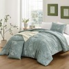 downluxe Queen Comforter Set - 3 Pieces Dark Green Bedding