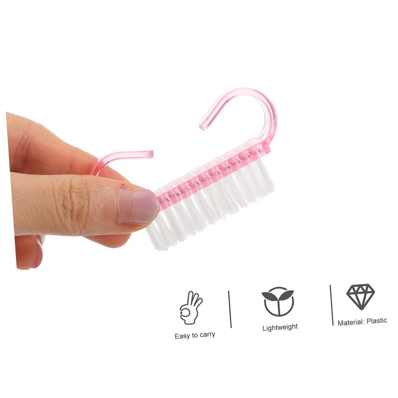 Beavorty 6pcs Nail Scrub Brush Comfortable Handle Cleaning Brushes for
