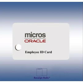Micros Oracle 50 Genuine White Micros Oracle Magnetic Stripe Employee Swipe ID Cards