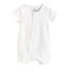 NEXT 3 Pack Baby Romper with 2 Way Zip, White