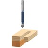 BOSCH 85244 1/4-Inch Carbide Tipped Straight Fluted Pilot Panel Bit with Drill-through Point-Single Flute