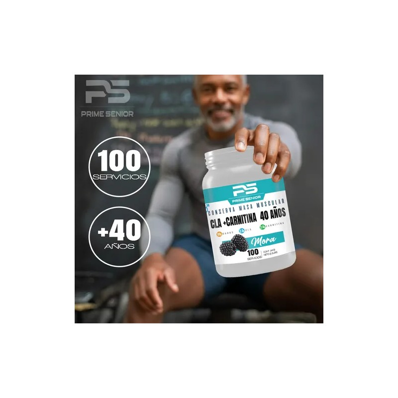 Cla Carnitina Prime Senior 1kg Preentreno Sabores 100servs