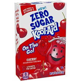 Kool-Aid Sugar-Free Cherry On-The-Go Powdered Drink Mix 6 Count