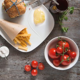 VIVO Villeroy & Boch New Fresh Collection - Set of 2 White Porcelain Bowls, 17 x 17 x 8 cm - 19-5252-8411