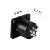 Enwye 4 XLR 4 Pin Female Panel Mount Sockets Suitable