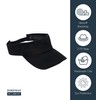 Dorfman Hat Co. Men's Garment Washed Twill Visor (Navy)