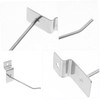 Hohopeti 20pcs Slatwall Hooks for Retail Display Sturdy Panel Hooks
