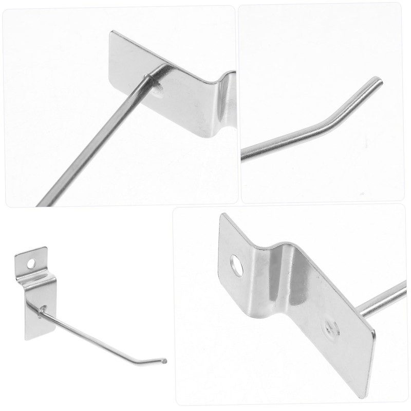 Hohopeti 20pcs Slatwall Hooks for Retail Display Sturdy Panel Hooks