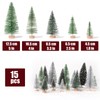 15pcs Mini Christmas Tree Snowy Small Christmas Tree Xmas Table