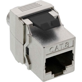 InLine 76202G Keystone RJ45 Socket SNAP-In Cat.8.1 Screw Cap