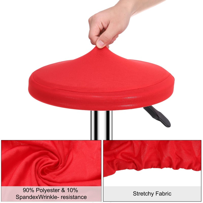 sourcing map Round Bar Stool Covers, 2 Pack Round Seat