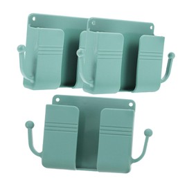 Operitacx 3pcs Wall-mounted Remote Controller Holder Nail Organizer for Tv Phone and Cables Space-saving Design for Use