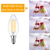 Sunaiony E14 Light Bulbs LED Warm White 2700K 60W Dimmable