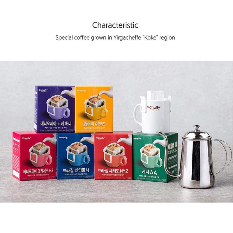 Mcnulty Hand Drip Roasted Bean 8g 7 Bags Coffee Mix