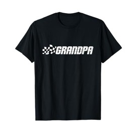 Racing Birthday Party Matching Family Car Pit Crew Grandpa T-Shirt