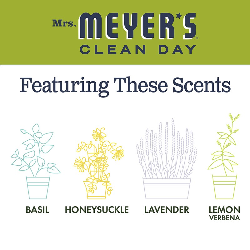 MRS. MEYER'S CLEAN DAY All-Purpose Cleaner Spray, Cruelty Free Formula,