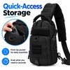 Men's Tactical MOLLE Chest Bag – Adjustable Water-Resistant Nylon Sling