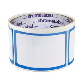 ChromaLabel 2 x 3 Inch Dry Erase Labels, 50/Roll, Anti-Smear Protective Flap